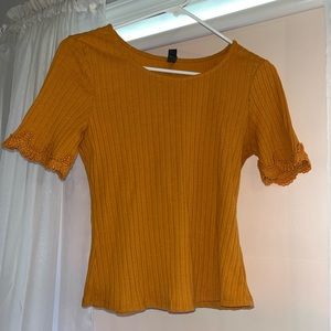 Medium yellow boho shirt from Altar State